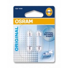 Указательные лампа накаливания OSRAM 6438-02B C5W 28mm 12V SV8.5-8 10X2 Blister