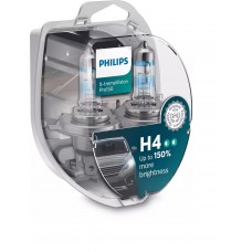 Комплект галогеновых ламп PHILIPS 12342XVPS2 H4 60/55W 12V P43T X-tremeVision Pro150 +150%