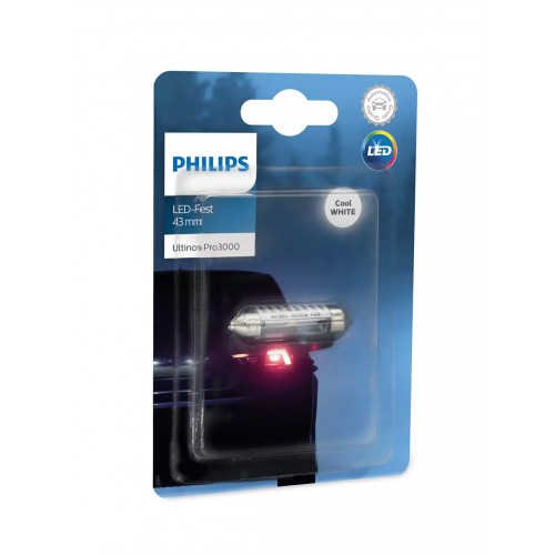 Світлодіодна лампа Philips 11864U30CWB1 Ultinon Pro3000 12V 0.6W 6000K 43mm