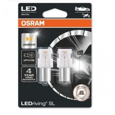 Комплект світлодіодних ламп OSRAM 7507DYP-02B PY21W 12V BAU15s Amber 2pcs. blister