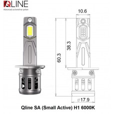 Світлодіодні лампи Qline SA (Small Active) H1 6000K (2шт)