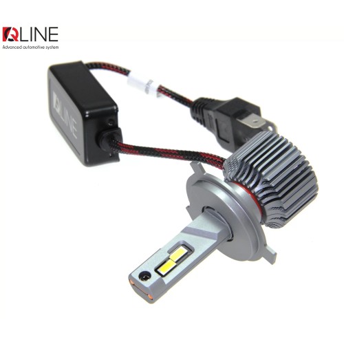 Лампи світлодіодні QLine Ultra +200% 55W H4 6000K (2шт.) 24V