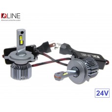 Лампи світлодіодні QLine Ultra +200% 55W H4 6000K (2шт.) 24V