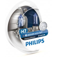 Комплект галогеновых ламп PHILIPS 12972DVSP H7 55W 12V PX26d Diamond Vision