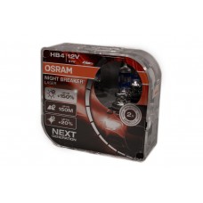 Комплект галогеновых ламп Osram 9006NL HB4 Night Breaker LASER NG +150% 51W 12V P22d HardDuopet