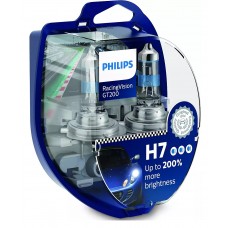 Комплект галогеновых ламп PHILIPS 12972RGTS2 H7 55W 12V RacingVision GT200 +200%