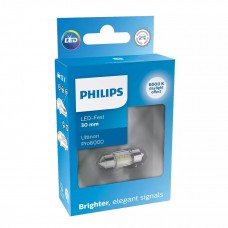 Світлодіодна лампа Philips 11860CU60X1 White Ultinon Pro6000 12V C5W 30mm 6000K WHITE (1 шт)