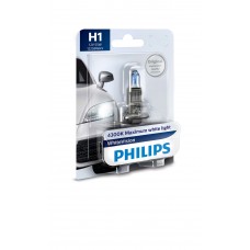 Галогеновая лампа PHILIPS 12258WHVB1 H1 55W 12V P14,5s WhiteVision +60% (4300K)