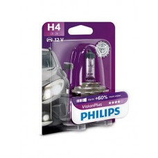 Галогеновая лампа PHILIPS 12342VPB1 H4 60/55W 12V P43t VisionPlus