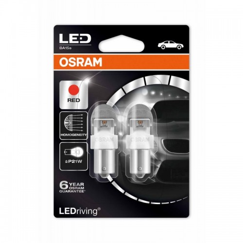 Комплект світлодіодних ламп OSRAM 7556R P21W 12V BA15s 6000K Retrofit Premium 2pcs. blister