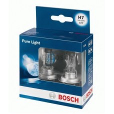 Комплект галогеновых ламп BOSCH Pure Light H7 55W 12V PX26d (1987301406) 2шт./ бокс