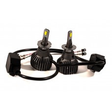 Комплект світлодіодних ламп HeadLight F1X H3 (Pk22s) 52W 12V 8400Lm з активним охолодженням (збільшена світловіддача)