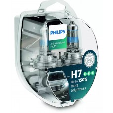 Комплект галогеновых ламп PHILIPS 12972XVPS2 H7 55W 12V X-tremeVision Pro150 +150%