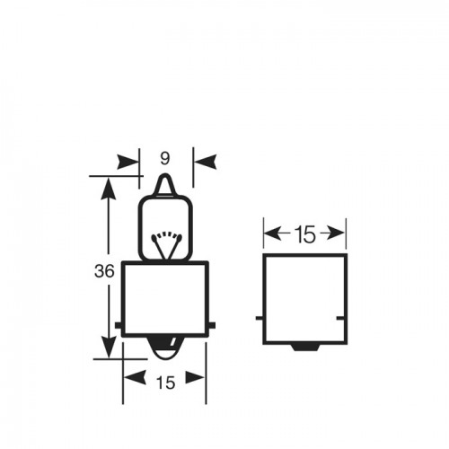 Указательная лампа галогеновая RING 795 12v 50w BA15S Halogen