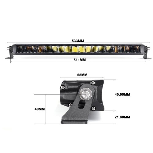 Світлодіодна протитуманна фара дальнього світла Aled 46-20H 140W 6000K 41BD40 (1шт.)