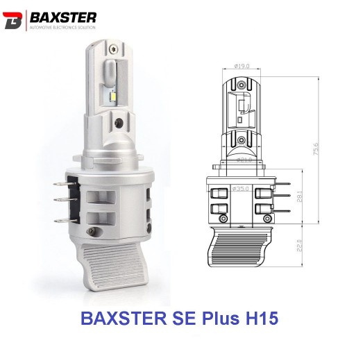 Світлодіодні лампи Baxster SE Plus H15 6000K (2шт)