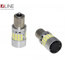 Габарити LED Qline 1156 (P21W) White CANBUS BA15S (2шт)