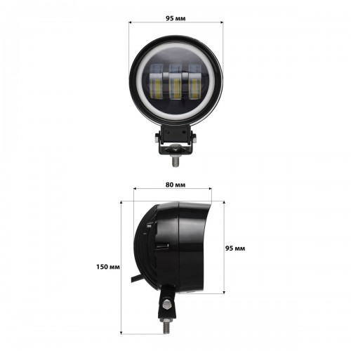 Комплект світлодіодних ламп StarLight E2 H27 9-18V 36W chip 3570 6500K