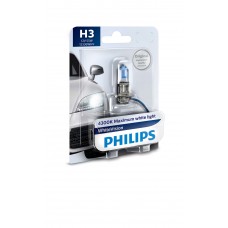 Галогеновая лампа PHILIPS 12336WHVB1 H3 55W 12V PK22s WhiteVision +60%(4300K)