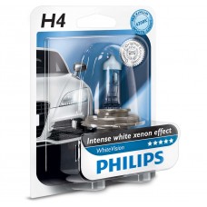 Галогеновая лампа PHILIPS 12342WHVB1 H4 60/55W 12V P43t WhiteVision +60%(4300K)