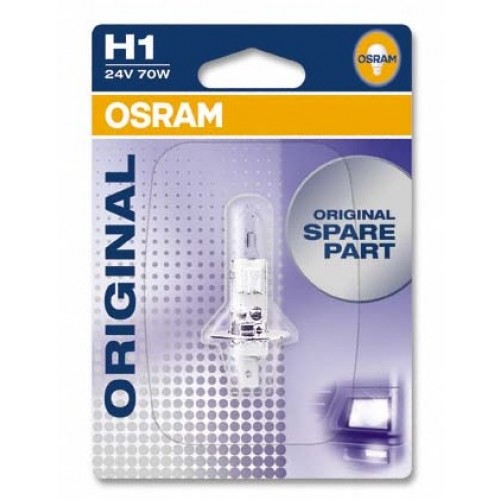 Галогеновая лампа OSRAM H1 64155-01B 70W 24V P14.5S 10X1 Blister