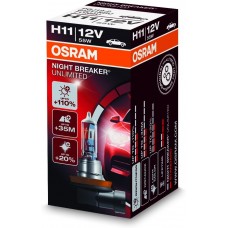 Галогеновая лампа OSRAM H11 64211NBU NightBreakerUnlimited +110% 55W 12V PGJ19-2 10X10X1