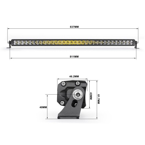 Світлодіодна фара дальнього світла Aled 48-30 180W 6000K 48C810 (1шт.)