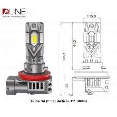 Світлодіодні лампи Qline SA (Small Active) H11 6000K (2шт)