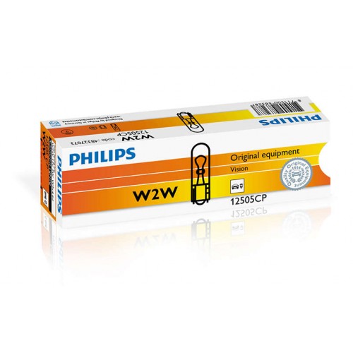 Автолампа ук. PHILIPS 12505CP W2W 12V 2W W2X4,6d