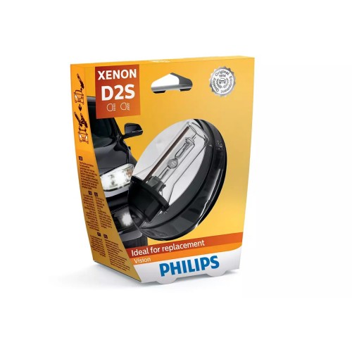 Ксеноновая лампа PHILIPS 85122VIS1 D2S 85V 35W P32d-2 Vision