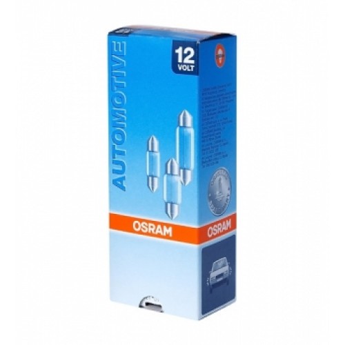 Указательные лампа накаливания OSRAM 6411-02B C5W 41mm 12V SV8.5-8 10X2 Blister