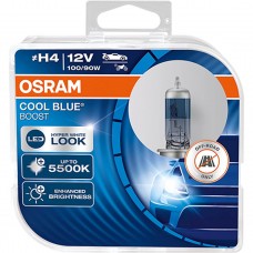 Комплект галогеновых ламп Osram 62193CBB Cool Blue Boost PLUS H4 100/90W 12V P43T 10X2 HardDuopet