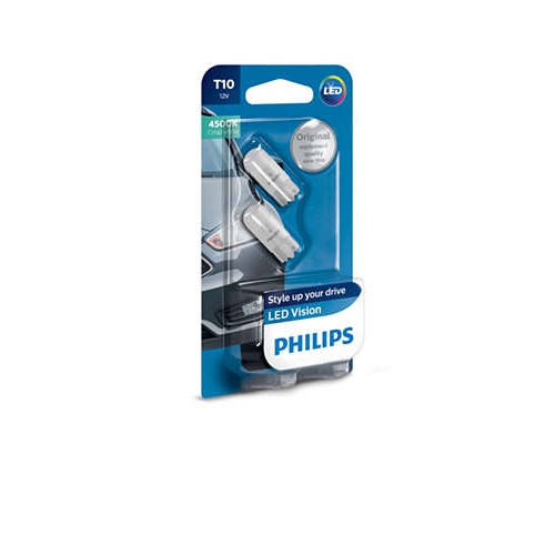 Комплект світлодіодних ламп Philips 12791B2 T10 LED 4500K 12V B2