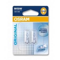 Указательные лампа накаливания OSRAM 2825-02B W5W 12V W2.1X9.5D 10X2 Blister