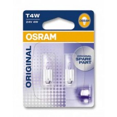 Указательные лампа накаливания OSRAM 3930-02B T4W 24V Ba9S 10X2 Blister