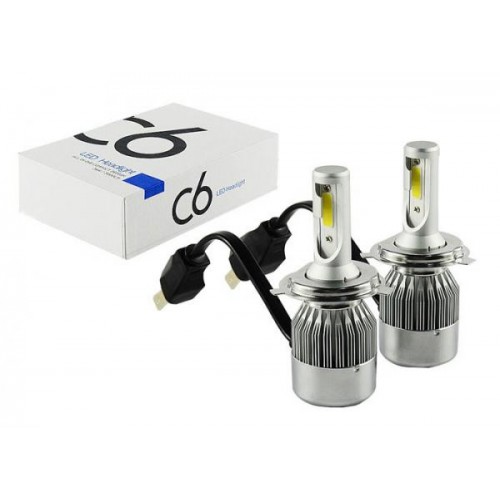 Комплект світлодіодних ламп C6 HeadLight H4 12v COB