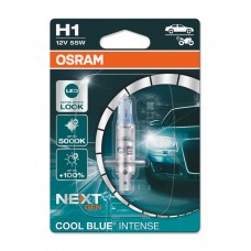 Галогеновая лампа Osram H1 12V 55W P14.5s Cool Blue Intense Next Gen +100% 1 лампа (64150CBN-01B)