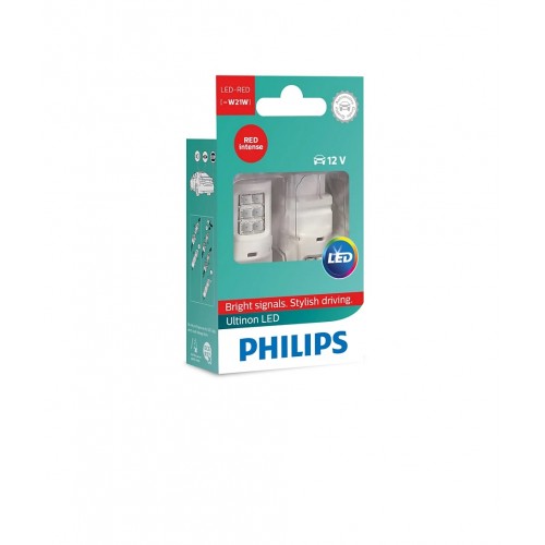 Комплект світлодіодних ламп Philips 11065ULRX2 W21W LED red 12V