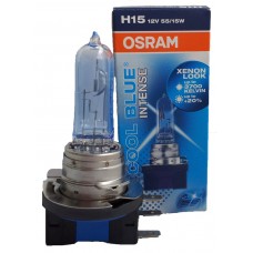 Галогеновая лампа OSRAM H15 64176 Cool Blue Intense 55/15W 12V PGJ23T-1 10X1