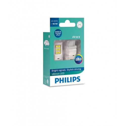 Комплект світлодіодних ламп Philips 11065ULWX2 W21W LED white 12V