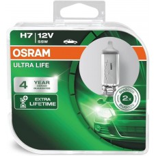 Комплект галогеновых ламп Osram 64210ULT UltraLife H7 55W 12V PX26d 10X2 HardDuopet