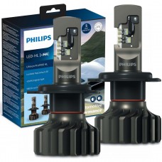 Комплект світлодіодних ламп PHILIPS H4 11342U91X2 LED Ultinon Pro9100 +350% 12/24V