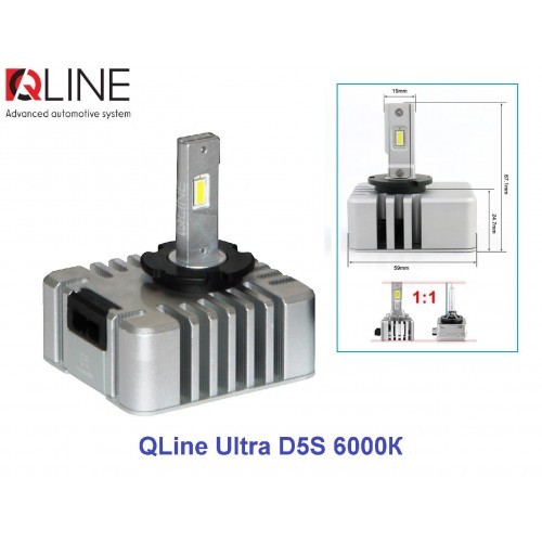 Лампи світлодіодні Qline Ultra D5S 6000K (2шт)