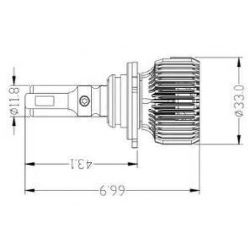 Світлодіодні лампи Prime-X R Pro 9005 (5000K) (2 шт)