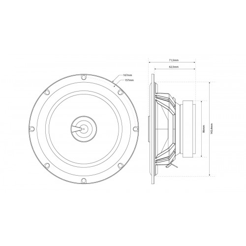 Коаксіальна акустика MTX TX265C