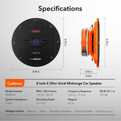 Акустика Cadence XM 84VIL (1 шт)