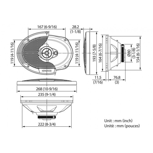 Акустика Kenwood KFC-S6966