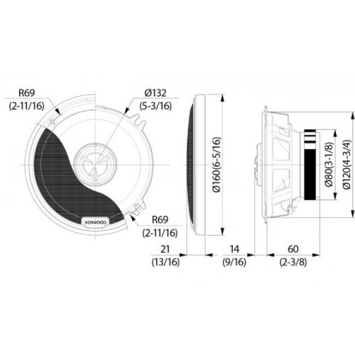 Акустика Kenwood KFC-X134