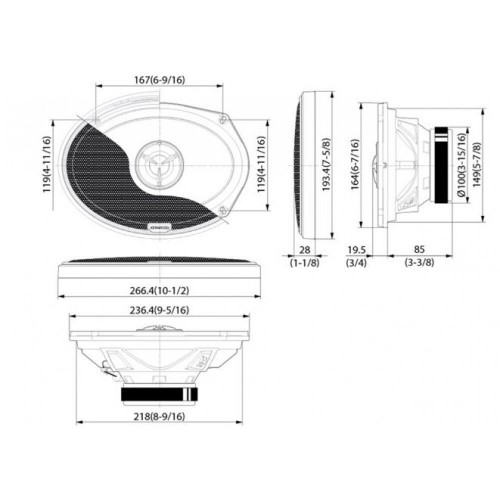 Акустика Kenwood KFC-X694