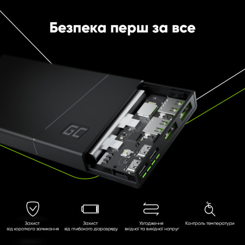 Повербанк Green Cell PBGC02S Power Play 10S 10000мАч